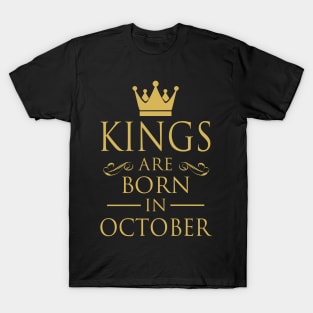 KINGS ARE BORN IN OCTOBER T-Shirt